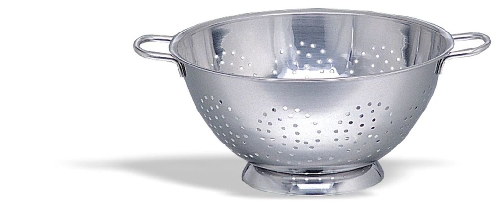 Escurridera de acero inoxidable de 24 cm con base Pujadas