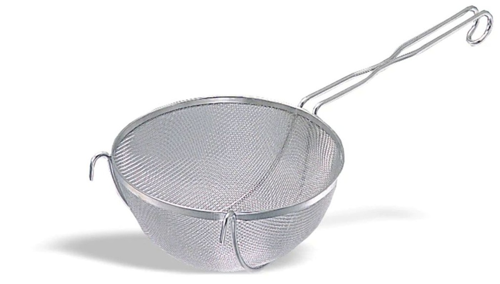Colador 1/2 bola reforzado en acero inox de 22 cm con luz de malla de 0.53 mm Pujadas