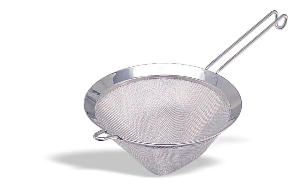 Colador cónico en acero inox de 10 cm con luz de malla de 0.7 mm Pujadas