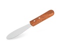 Espátula para untar de acero inoxidable de 19.7 cm con mango de madera Pujadas