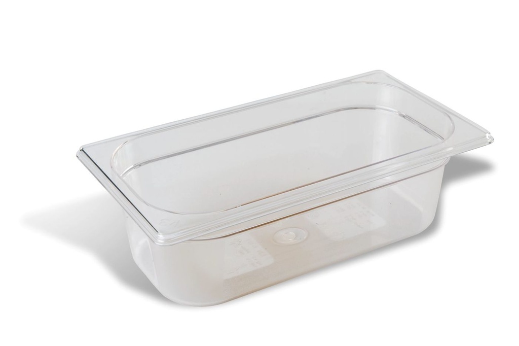 Cubeta Gastronorm GN de policarbonato de tamaño 1/3 y 65 mm de profundidad Pujadas