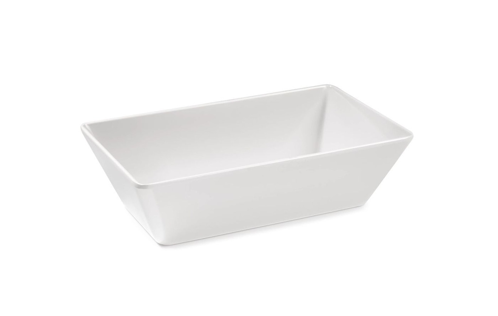 Plato de servicio rectangular 35 x 25 cm melamina en blanco Pujadas