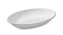 Fuente oval honda colección Venus de 50 x 36 cm melamina en color blanco Pujadas