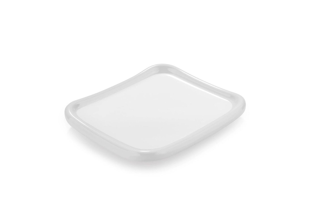 Mini bandeja presentación 170 x 140 mm melamina en blanco Pujadas