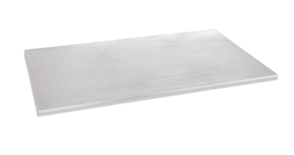 Soporte presentación 1/1 de melamina con la superficie de grano de madera blanca Pujadas