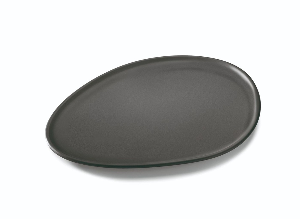 Plato de servicio 44.5 x 35 cm melamina en negro Pujadas