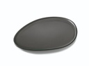 Plato de servicio 44.5 x 35 cm melamina en negro Pujadas