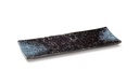 Bandeja rectangular 32 x 12 cm melamina en negro moteado Pujadas