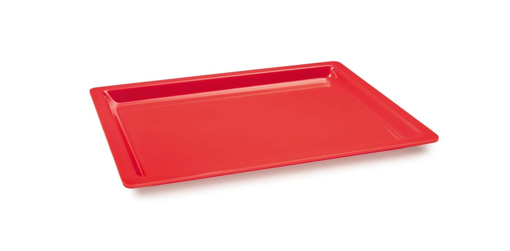 Cubeta GN de 1/2 de 65 milímetros de profundidad en color rojo Pujadas