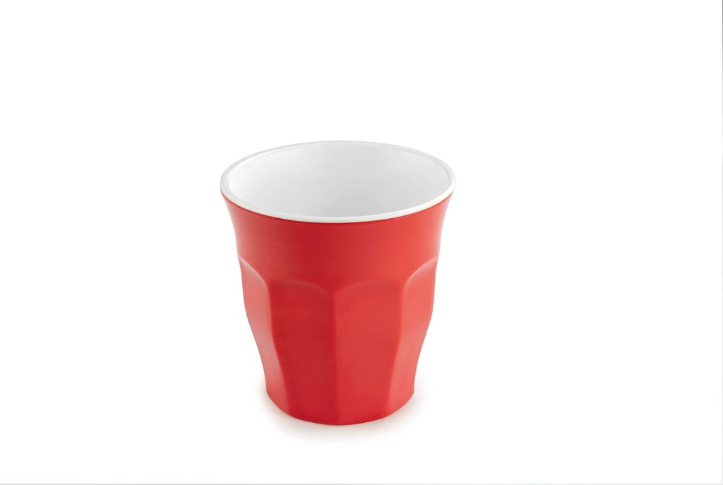 Vaso de Melamina de 300 ml de color rojo Pujadas