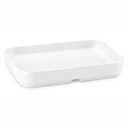 Bandeja rectangular 13 x 9 x 2 cm melamina en blanco Pujadas