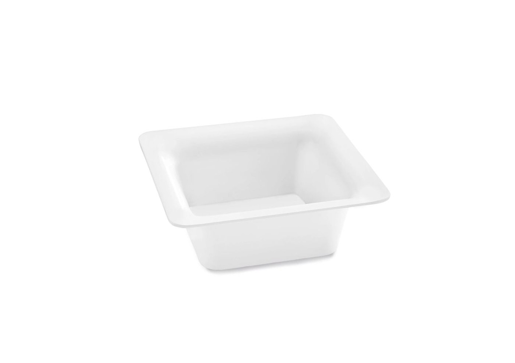 Cubeta GN slim 1/6 de 100 milímetros de profundidad en color blanco Pujadas