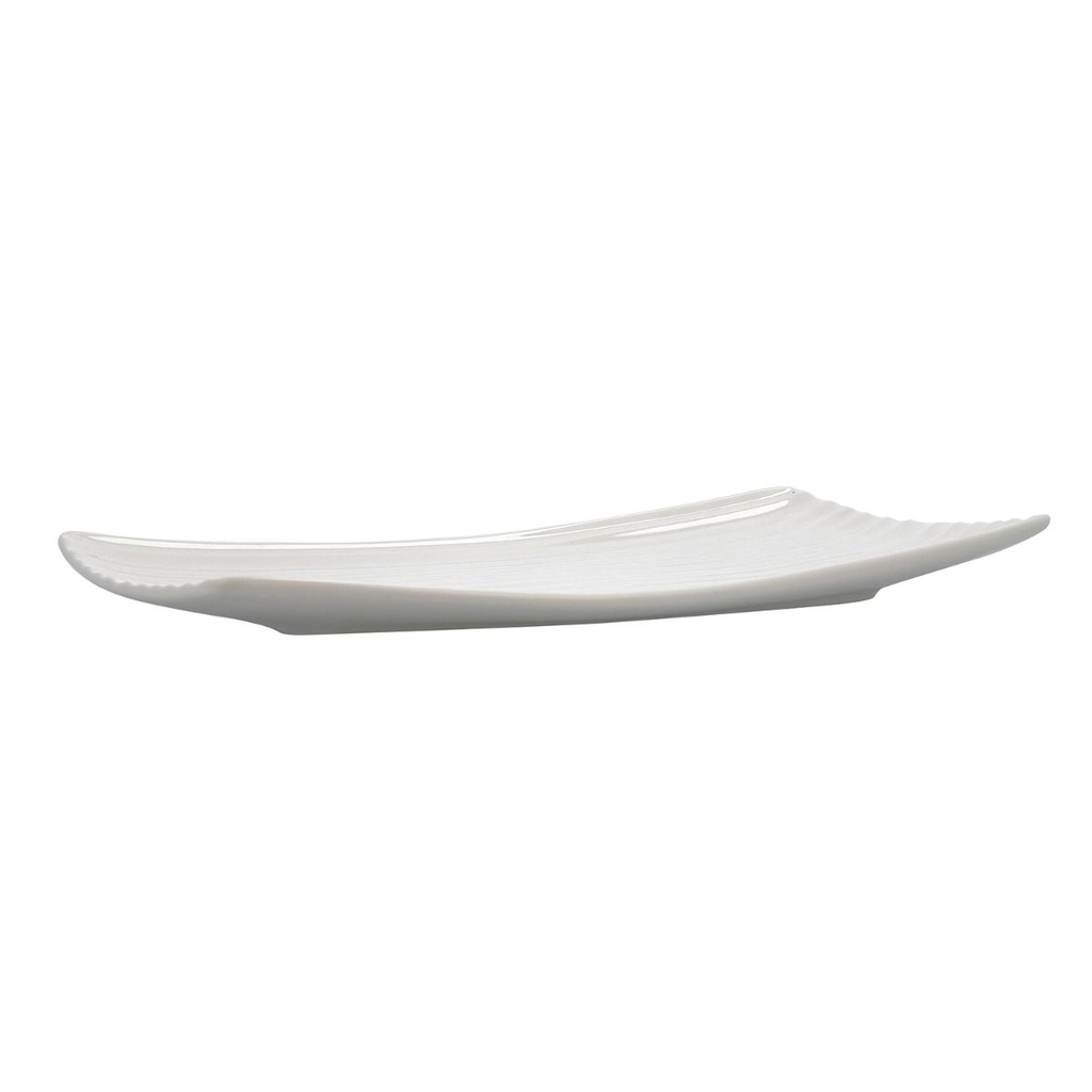 Bandeja rectangular porcelana reforzada Artisan 36x20 cm - Ariane