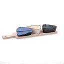Tabla aperitivo bambú cerámica Moana 34x9,5x4,5 cm - Bidasoa
