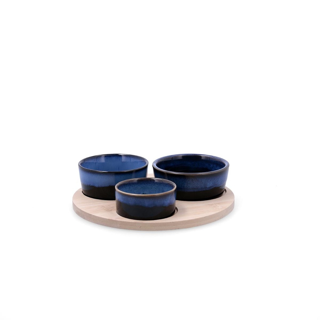 Tabla aperitivo bambú cerámica Moana 20x4,5 cm - Bidasoa