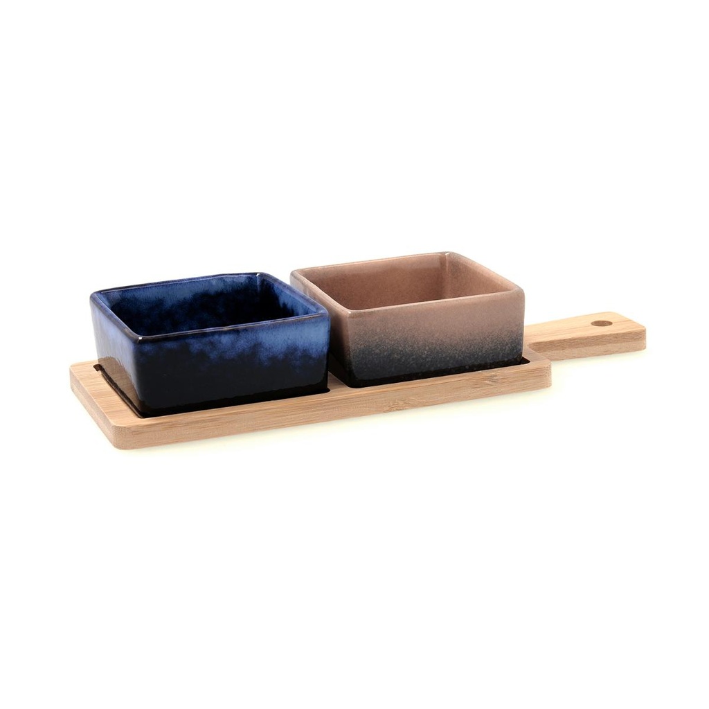 Tabla aperitivo bambú cerámica Moana 25x9,5x4,5 cm - Bidasoa