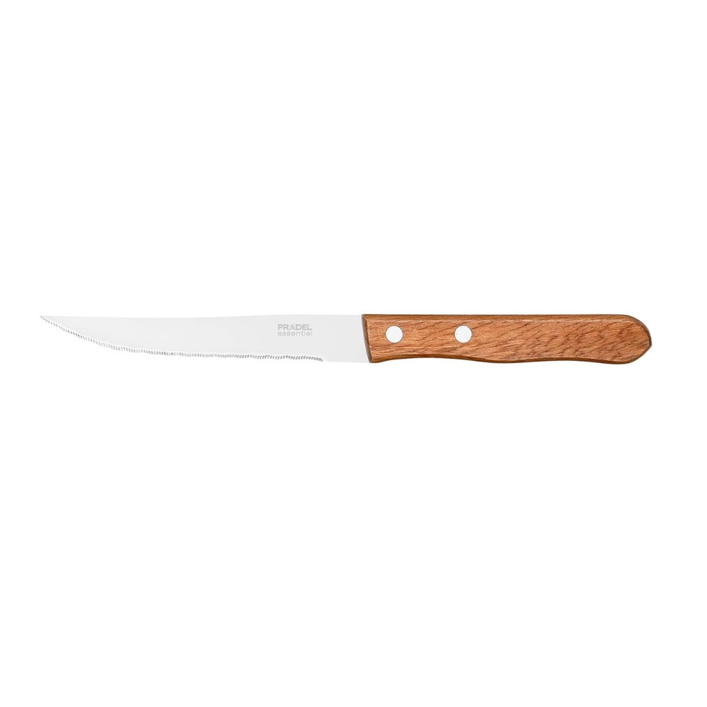 Cuchillos chuleteros mango madera 21 cm - Amefa