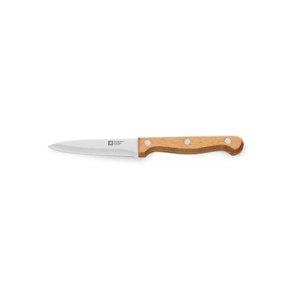 Cuchillo pelador acero inoxidable Artisan Madera 9 cm - Richardson Sheffield