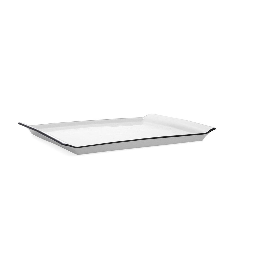 Fuente porcelana Gastro Black 31x23 cm - Quid