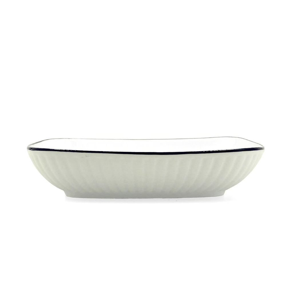 Bandeja porcelana Gastro Black 19,5x3,6 cm - Quid