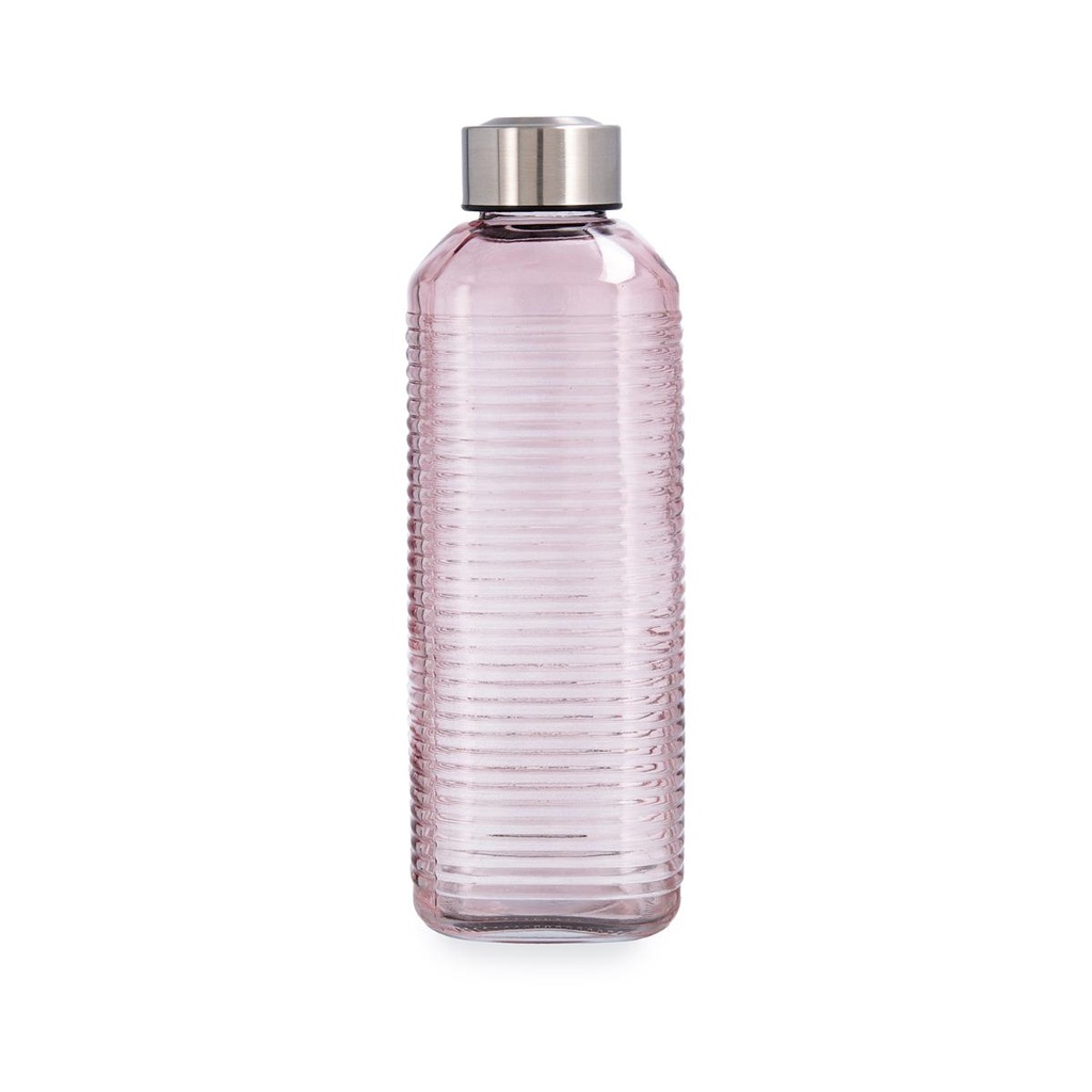 Botella vidrio tape acero inox Velvet 1l - Quid