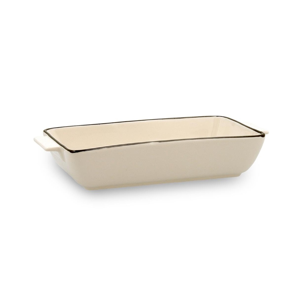 Cazuela rectangular gres horno Cocco 23x11x4,5 cm - Quid