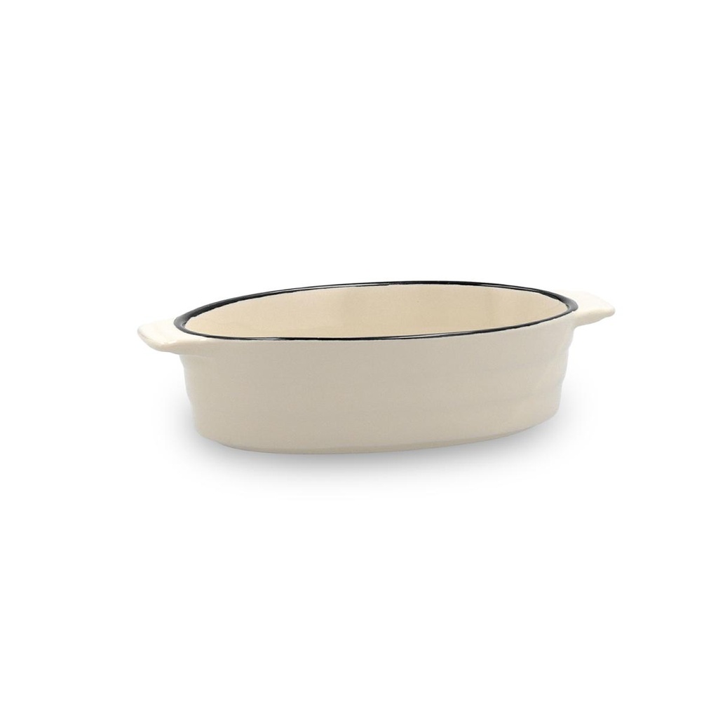 Cazuela ovalada gres horno Cocco 19x10,5x5 cm - Quid