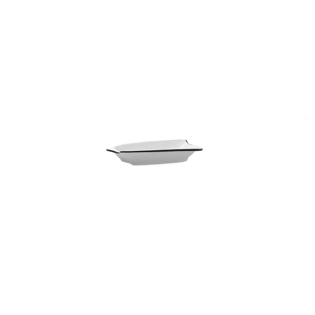 Tapa montadito porcelana Gastro Black 15,5x10 cm - Quid