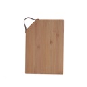 Tabla bambú y asa simil cuero Ozon 33x23 cm - Quid