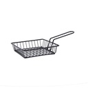 Cesta cuadrada metal Gastro Black 15x15x4 cm - Quid