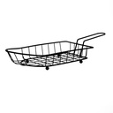 Cesta barco metal Gastro Black 23,5x12,5x7,5 cm - Quid