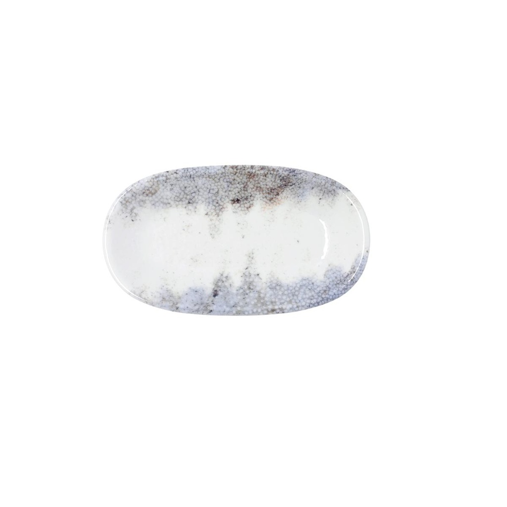 Bandeja oval porcelana Polaris Hydrozero 19x11 cm - Bidasoa