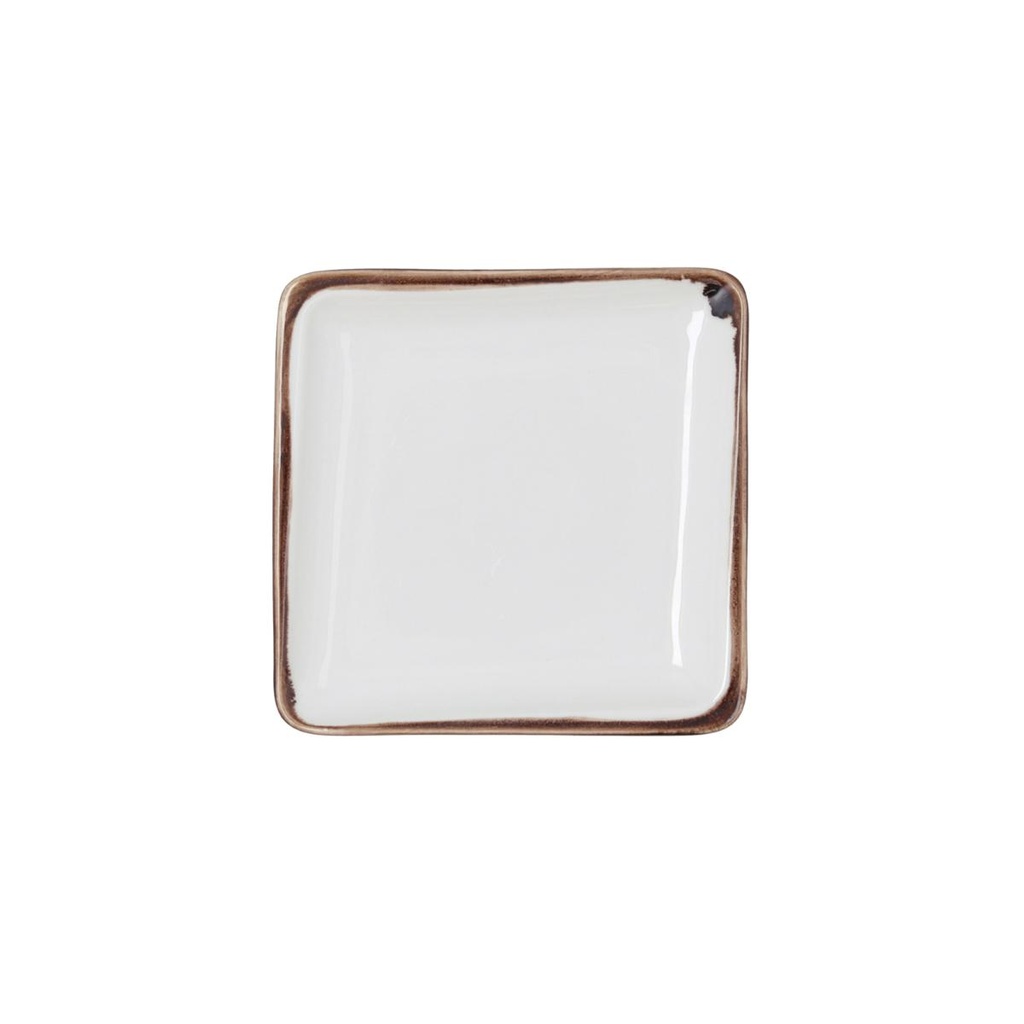 Bandeja cuadrada porcelana Orion Hydrozero 15x15 cm - Bidasoa