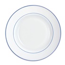 Platos hondos vidrio Rest. F/Azul 22,5 cm - Arcoroc