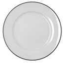 Plato llano porcelana Glacial Filo 30 cm - Bidasoa