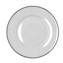 Plato llano porcelana Glacial Filo 27 cm - Bidasoa