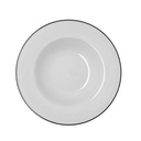 Plato hondo porcelana Glacial Filo 23,5 cm - Bidasoa