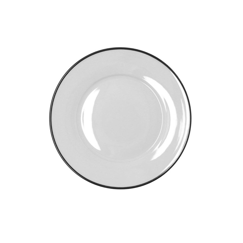 Plato postre porcelana Glacial Filo 19 cm - Bidasoa