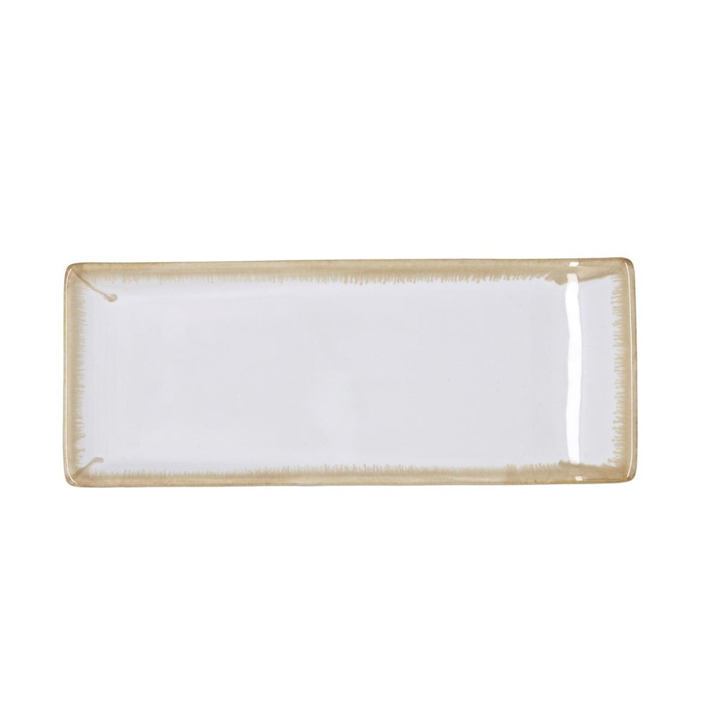 Fuente porcelana Milky 27x11x3 cm - Bidasoa