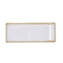 Fuente porcelana Milky 27x11x3 cm - Bidasoa