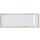 Fuente porcelana Milky 33x12x3,5 cm - Bidasoa