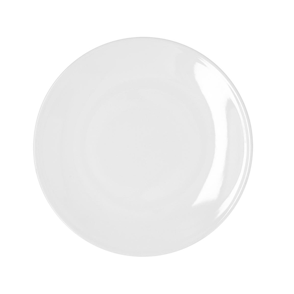 Plato llano porcelana Glacial Coupe 25,5 cm - Bidasoa