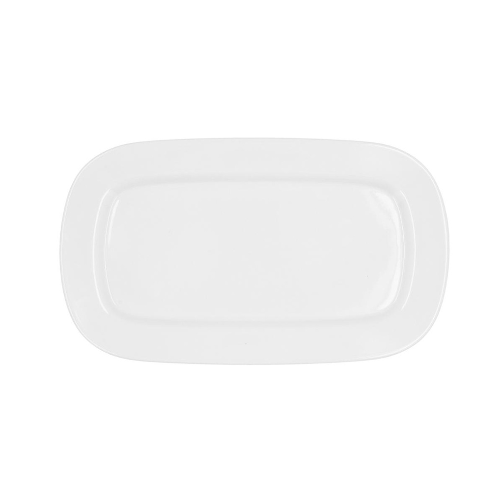 Fuente rectangular porcelana Glacial 31 x 18 cm - Bidasoa