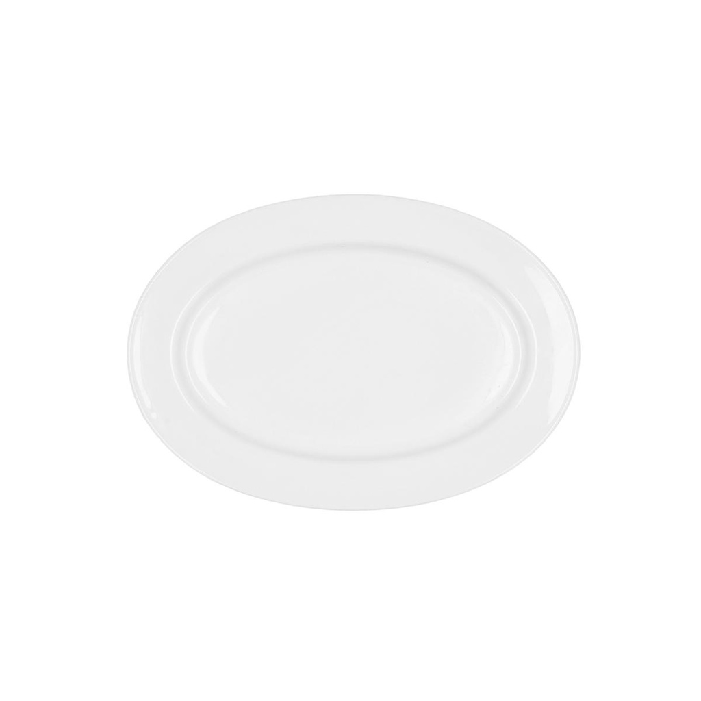 Fuente oval porcelana Glacial 26 x 18 cm - Bidasoa