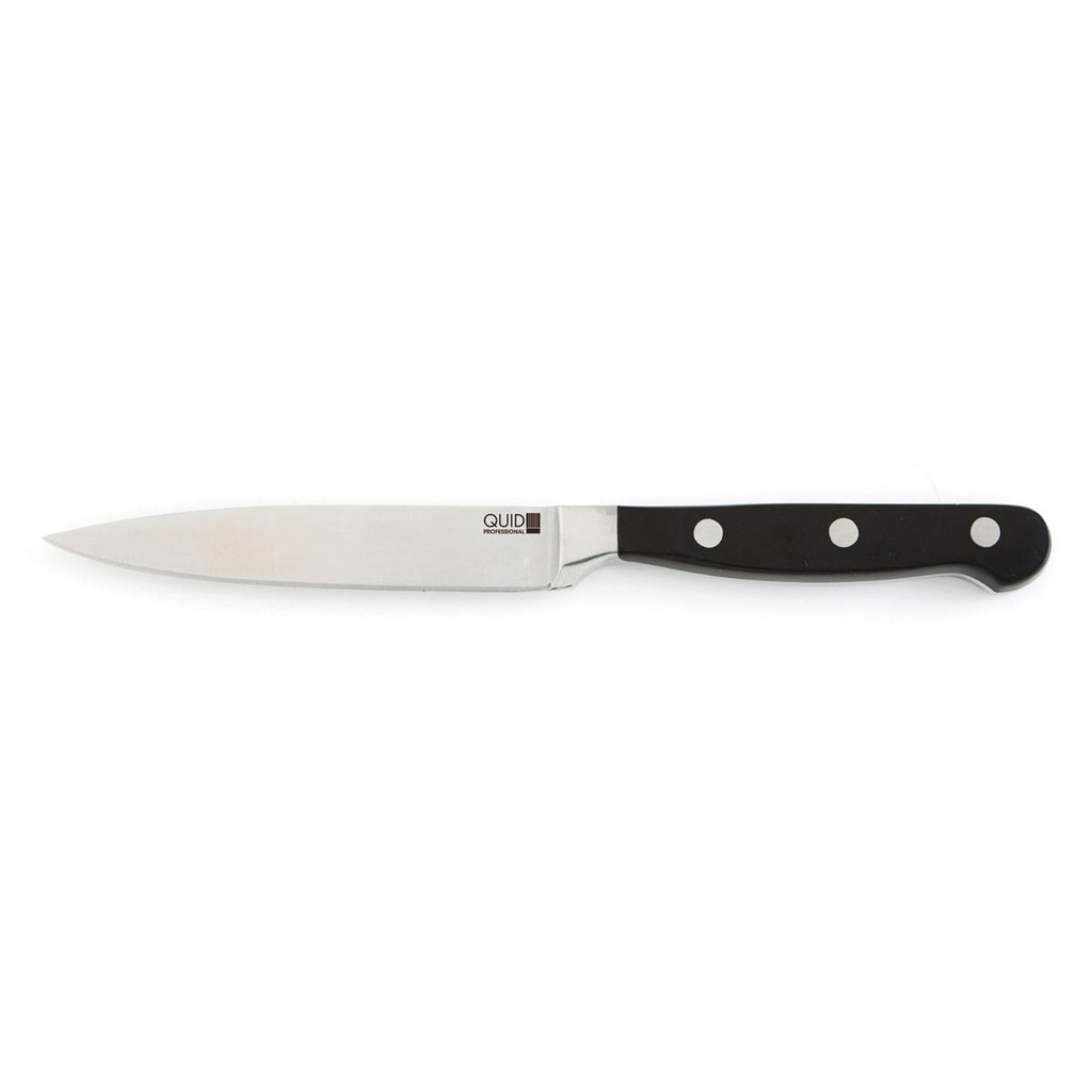 Cuchillo verdulero acero inoxidable Inox Chef Black 12 cm - Quid Professional