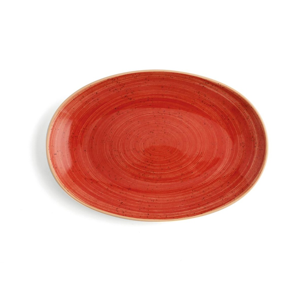 Fuente oval porcelana Terra 32 cm - Ariane