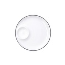 Plato dipear porcelana Gastro Black 25 cm - Quid