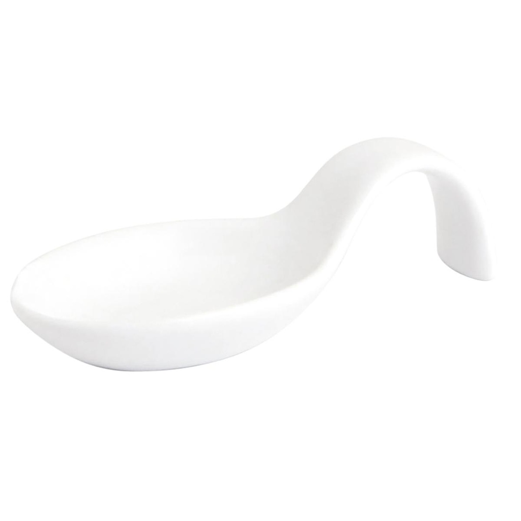Cuchara aperitivo porcelana Chef 10x5 cm - Quid