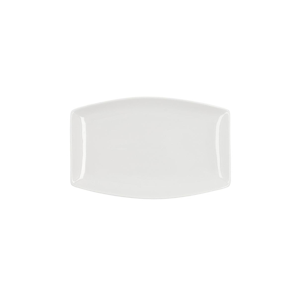 Fuente rectangular porcelana Gastro 25.2x16x2 cm - Quid