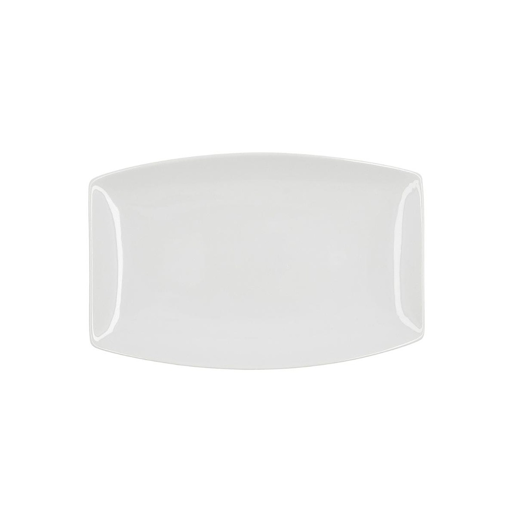 Fuente rectangular porcelana Gastro 30.5x19.5x2.5 cm - Quid